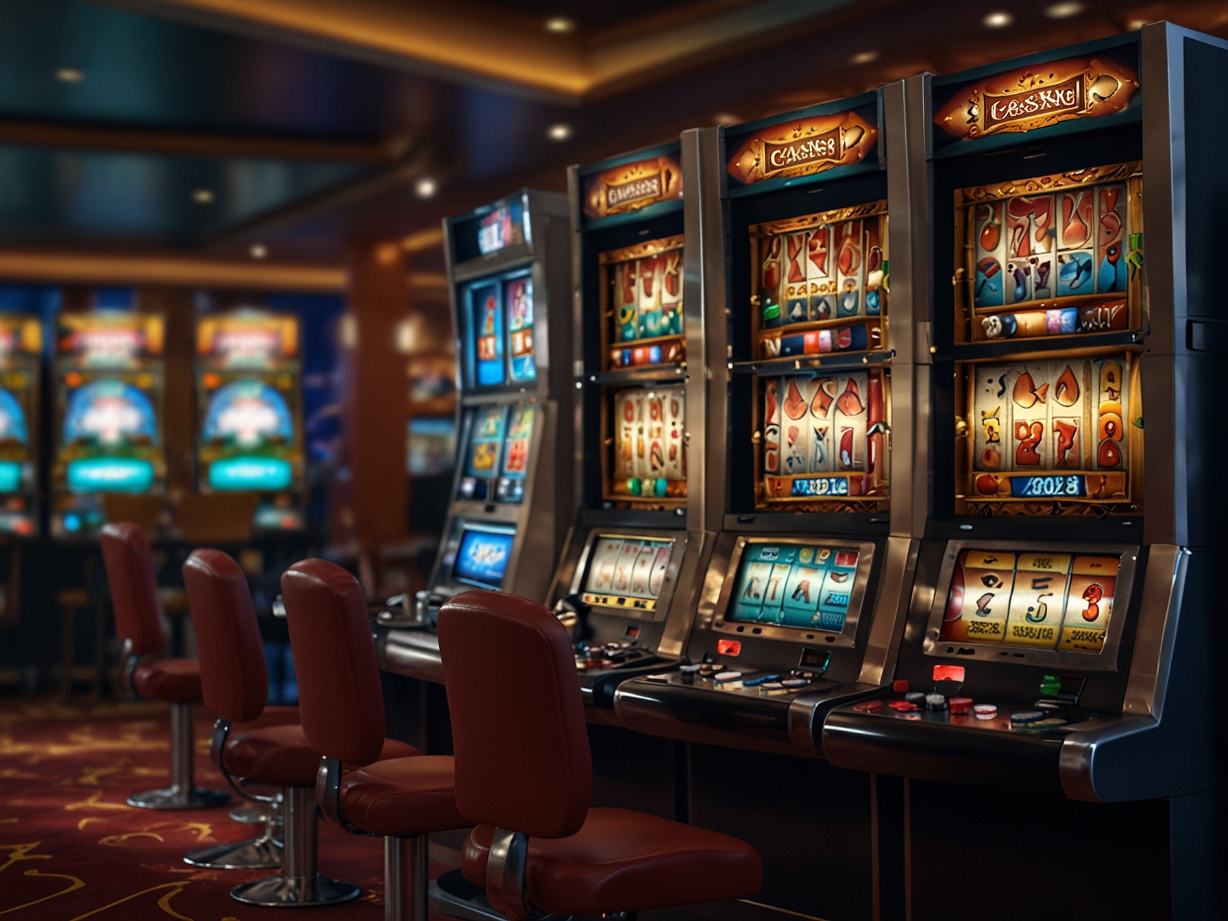 Assortment of casino games at Elon Casino